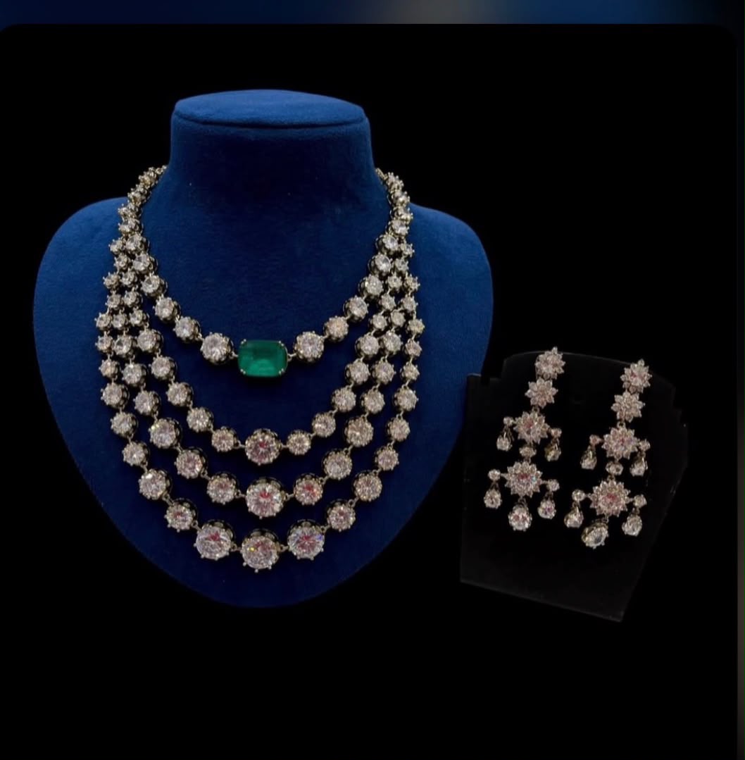 Rita  layered Sets 22 carat Mehndi gold plated sets in imitation jewellery Celebrity inspired AJ77