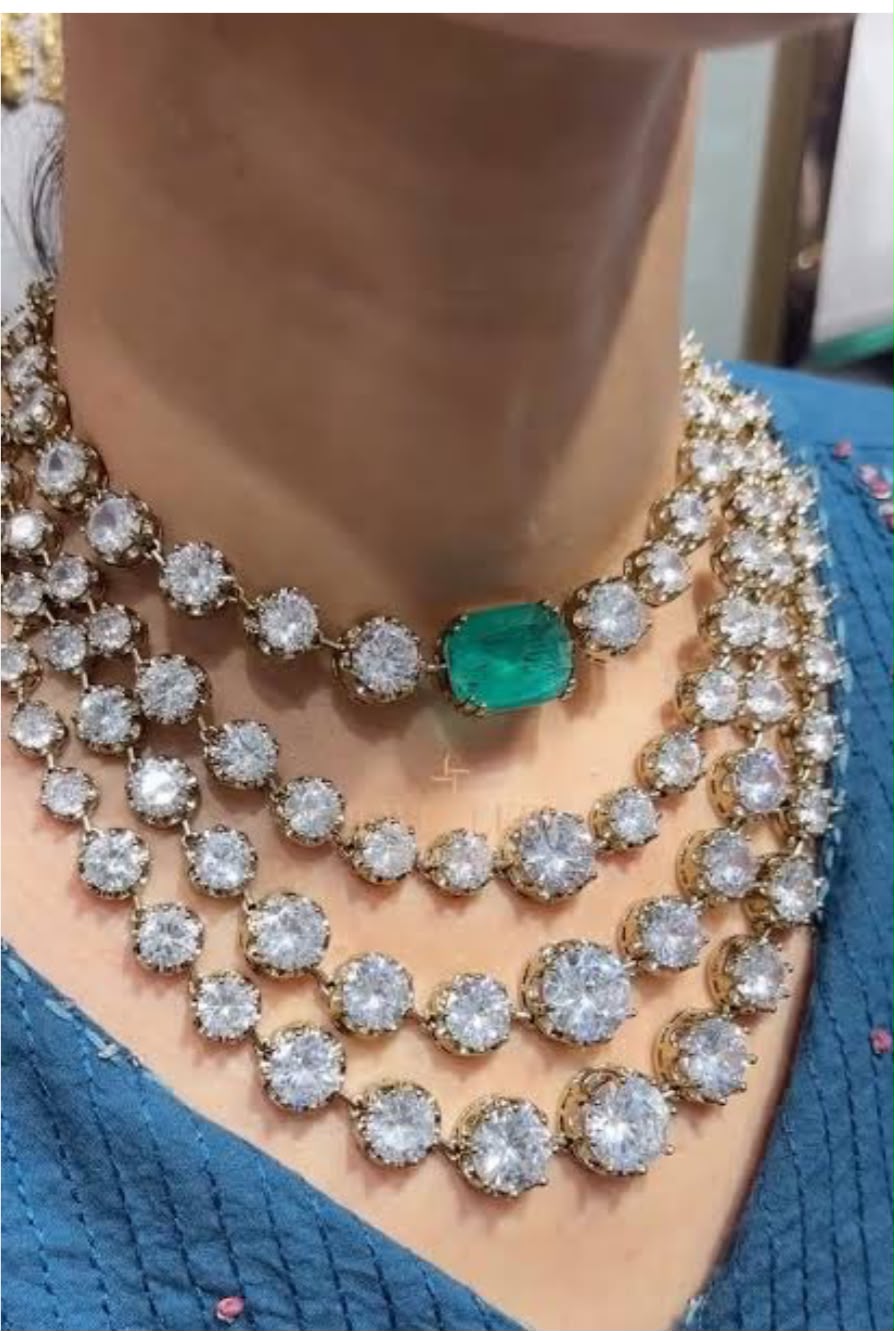 Rita  layered Sets 22 carat Mehndi gold plated sets in imitation jewellery Celebrity inspired AJ77